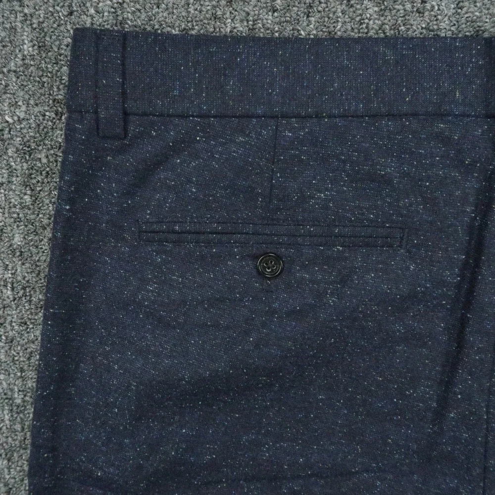 Banana Republic Pants Mens 36x34 Blue Emerson Nova Fides Straight Wool Fleck